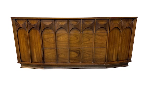 Mid-Century Modern Kent Coffey Perspecta Walnut 9-Drawer Dresser