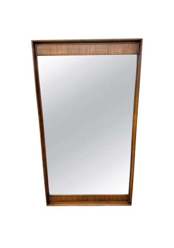 Mid-Century Modern Kent Coffey Perspecta Walnut & Rosewood Mirror