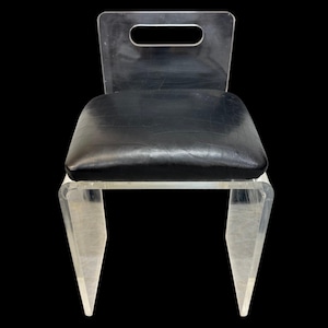 Vintage Lucite Vanity Stool