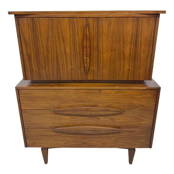 Mid-Century Modern Walnut High Chest
