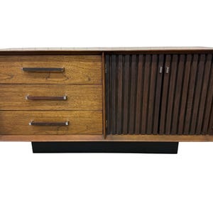 Mid-Century Modern Lane Walnut & Rosewood Sideboard