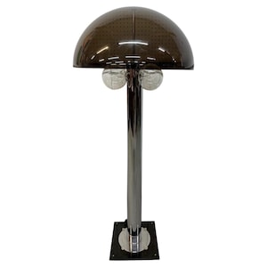 Mid-Century Modern Mushroom Chrome Floor Lamp