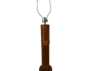 Mid-Century Modern Walnut Table Lamp