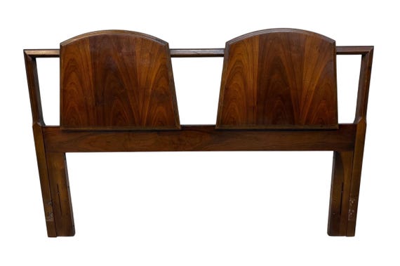 Mid-Century Modern Lane 1st Edition Walnut Full/Queen Size Headboard