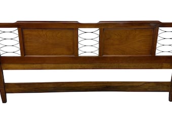 Vintage Italian Cherry Wood King Size Headboard