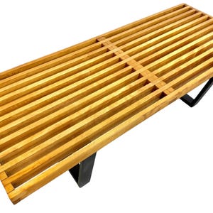 Mid-Century Modern Herman Miller Slatted Bench