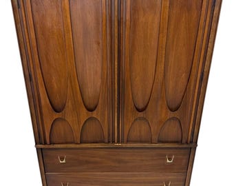 Mid-Century Modern Broyhill Brasilia II Walnut Armoire