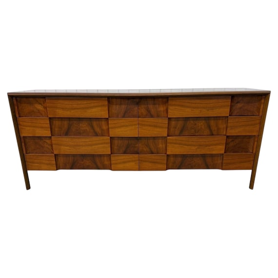 Mid-Century Swedish Modern Edmond Spence Brutalust 8-Drawer Dresser
