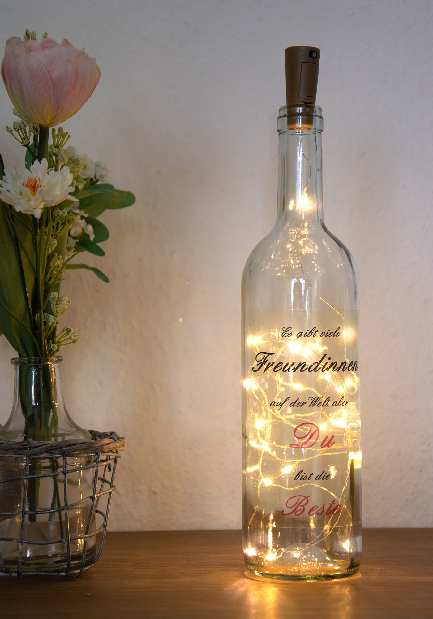 Bottle light girlfriend best friend gift souvenir saying Etsy