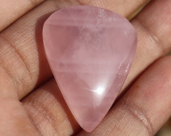 Quartz rose naturel, forme de larme, cabochon fait main, pierre précieuse en vrac, quartz rose pour la fabrication de bijoux pendentifs
