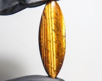 Natural Tiger's Eye Cabochon Gemstone - Oval Polished Stone