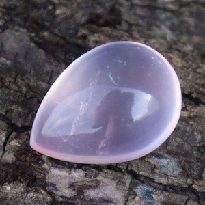 Rosenquarz Edelstein in Birnenform 22x16x12 MM, 27.80 Cts, Natürlicher loser Edelstein, Rosaquarz Cabochon, Herstellung für Schmuck, Pandent