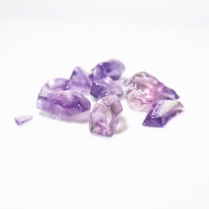 Amethyst Tumble 10 Pcs - 71.20 Ct / 10 To 21 mm -Natural Purple Amethyst Polished Raw Loose Gemstone For Jewelry, Craft, February birthstone