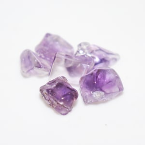 Amethyst Tumble 4 Pcs - 29.00 Ct / 11 To 18 mm -Natural Purple Amethyst Polished Raw Loose Gemstone For Jewelry , Craft, February birthstone