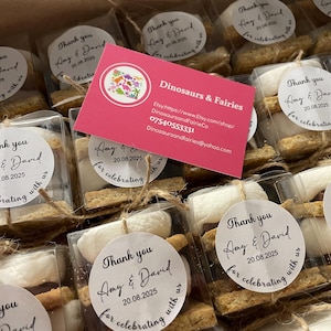 S'more Favor Boxes, Mallows and Chocolates, Wedding and Party Favors