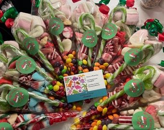 Grinch Sweet Cones, Xmas Stocking Fillers