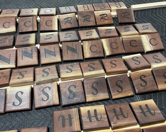 Hand made Coasters, Set of 4,Black Walnut, Gift, Engraved, wedding/anniversary, Valentine's Day