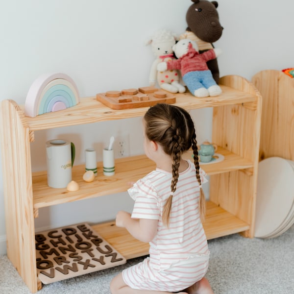 Solid Wood Montessori Storage Etsy