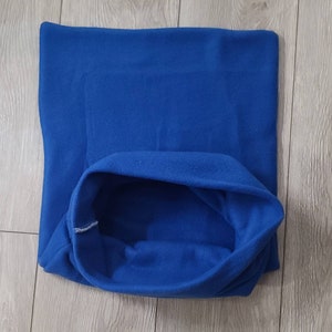 Blue Snooze Sack, Snuggle Sack, Sleeping Bag for Small Animals, Ferret Bed, Hedgehog bed, Guinea Pig bed, Chinchilla bed image 2