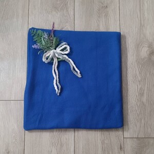 Blue Snooze Sack, Snuggle Sack, Sleeping Bag for Small Animals, Ferret Bed, Hedgehog bed, Guinea Pig bed, Chinchilla bed image 1