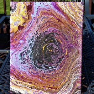 Eternal Desert Acrylic Pour Painting