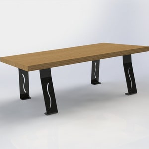 Furniture legs Pieds de Table à Manger,Pieds de Table en métal, Pied en  Forme de v, Table Basse/Banc/Bureau/Pieds de Table à Manger, Pieds des  Meubles