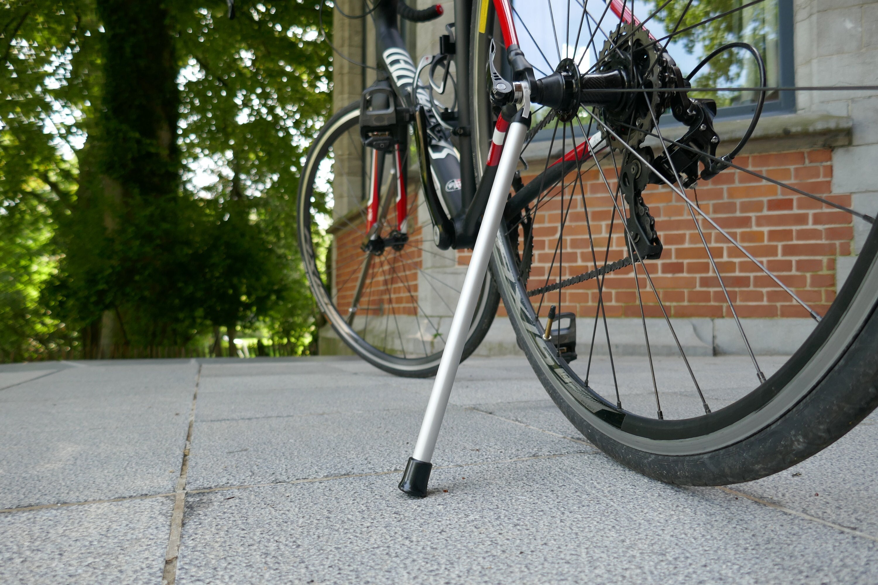 Kickstand on bike sale