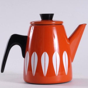Catherine Holm Lotus Orange Coffee Pot