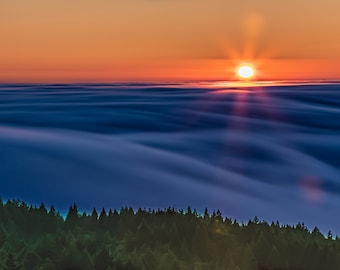 MOUNT TAMALPAIS SONNENUNTERGANG