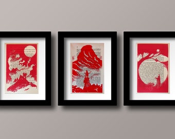 Small Handmade Lovecraft Screen Prints