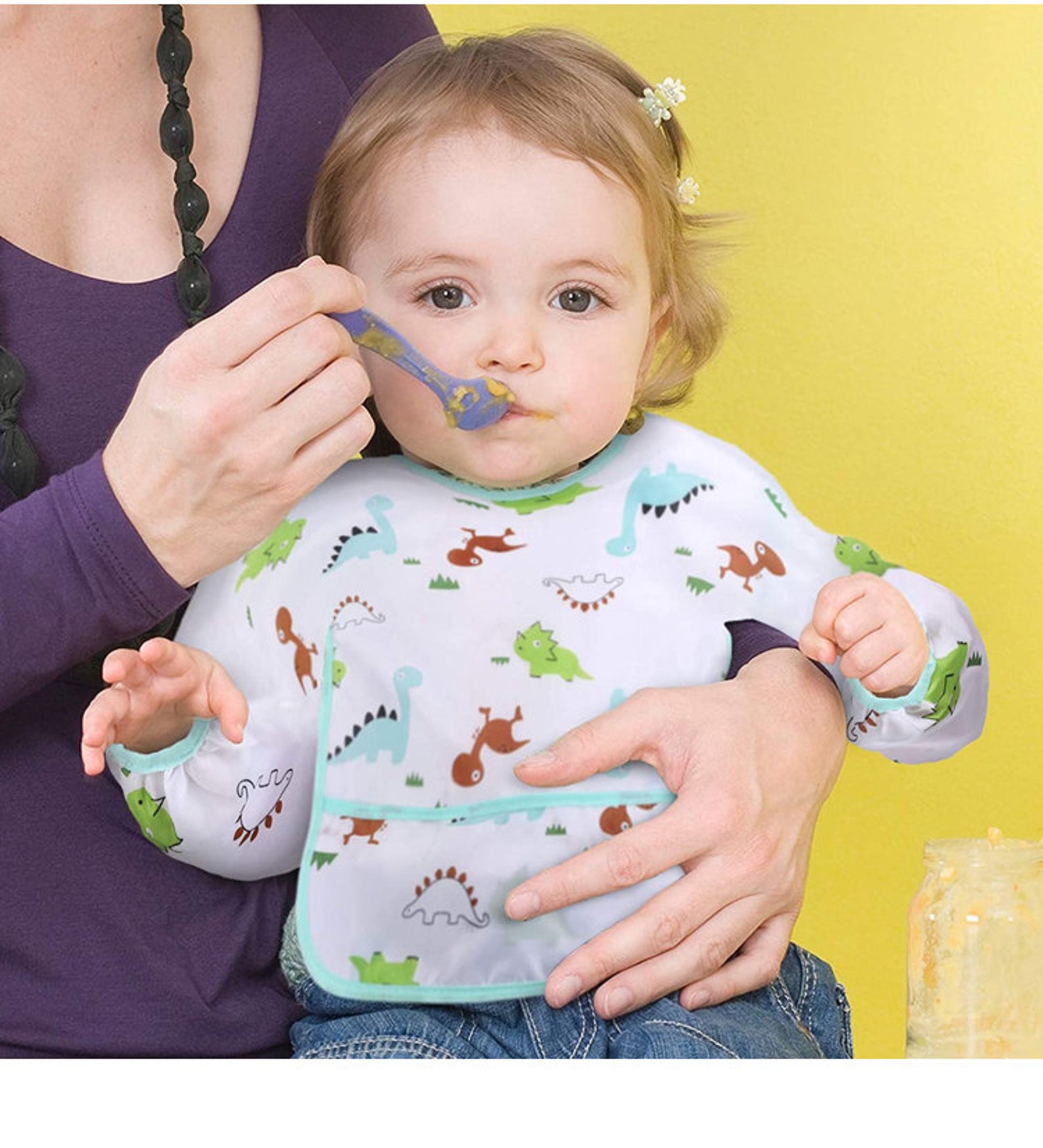 5Pack Baby Bibs Long SleeveWaterproof Sleeved BibToddler Etsy