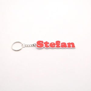 Keychain | 2-color | with personalized text | Keychain gift | Personalized keychain | Keychain name |