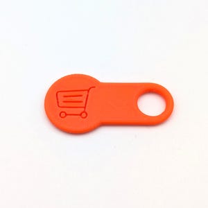Shopping cart chip removable shopping cart release keyring keychain gift homemade 3D print personalizable individual