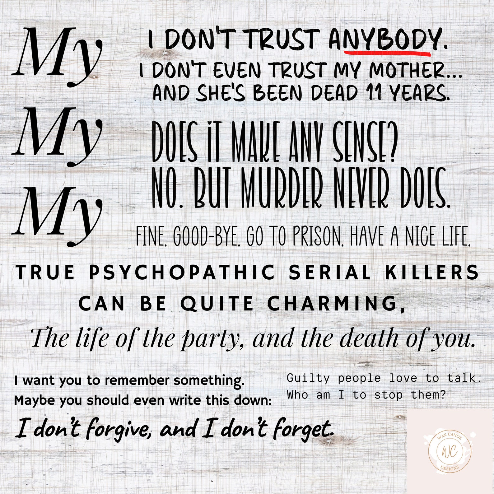 Joe Kenda Quotes Detective Joe Kenda Quotes Funny Kenda Etsy
