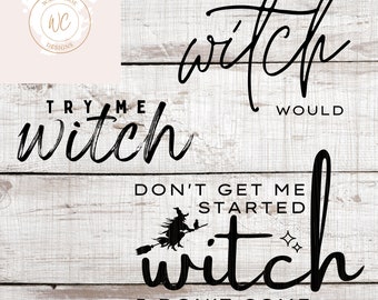 witch I don't come with breaks svg Funny witch svg Witch bundle try me witch svg funny Halloween svg I wish a witch would svg