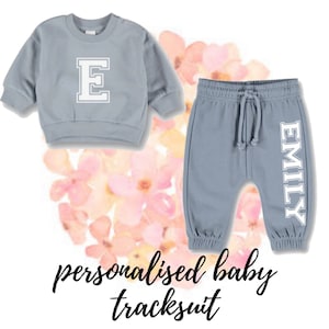 Personalised baby girl tracksuit sales