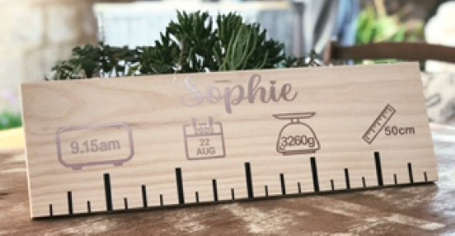 Baby Birth Ruler Perfect Photo Prop Newborn Gift Etsy