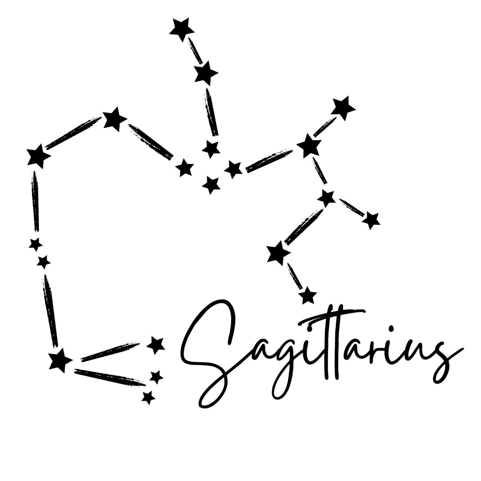 Sagittarius Zodiac SVG Sticker Design Cricut Svg Png Pdf | Etsy