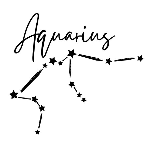 Papercraft PNG Cut File Aquarius Zodiac SVG Embellishments etna.com.pe