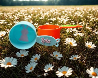Personalized Bunny Food Scoop, Custom Rabbit Pellet Scooper