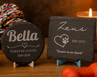 Personalized Pet Memorial Garden Stone Engraved Grave Marker Tribute Gift For Loss Dog Cat
