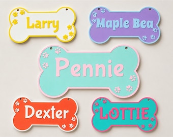 Personalized Dog Crate Sign, Custom Kennel Pet Name Sign, Dog House Pet Tag, Gift Idea for Dog Lover