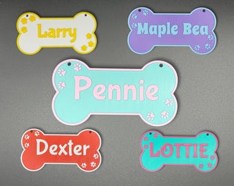 Personalized Dog Crate Sign, Custom Kennel Pet Name Sign, Dog House Pet Tag, Gift Idea for Dog Lover