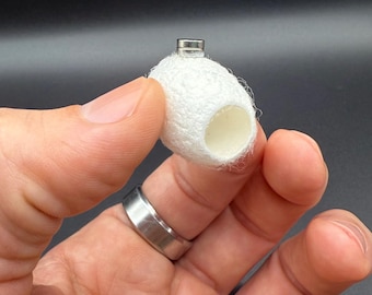 Natural Silk Cocoon with Magnet for Jumping Spider, Custom Enclosure Decor for Slings, Vivarium and Pet Habitats, Spider Accessories