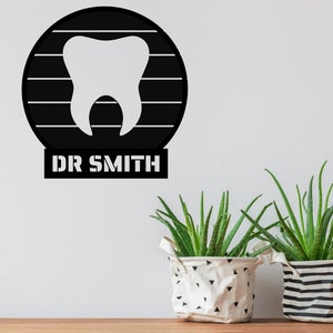 Dentist Gift, Dentist Metal Sign, Personalized Gifts Dentist, Dentist Graduation Gift, Dental Gifts, Dentist Door Hanger, Dentist Decor