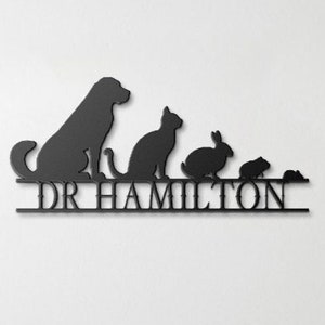 Veterinary Doctor Metal Sign, Veterinary Gift, Personalized Vet Gift, Veterinary Art, Gift For Veterinarian, Vet Room Decor