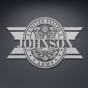 Custom Army Metal Sign: Personalized Soldier Retirement Gift