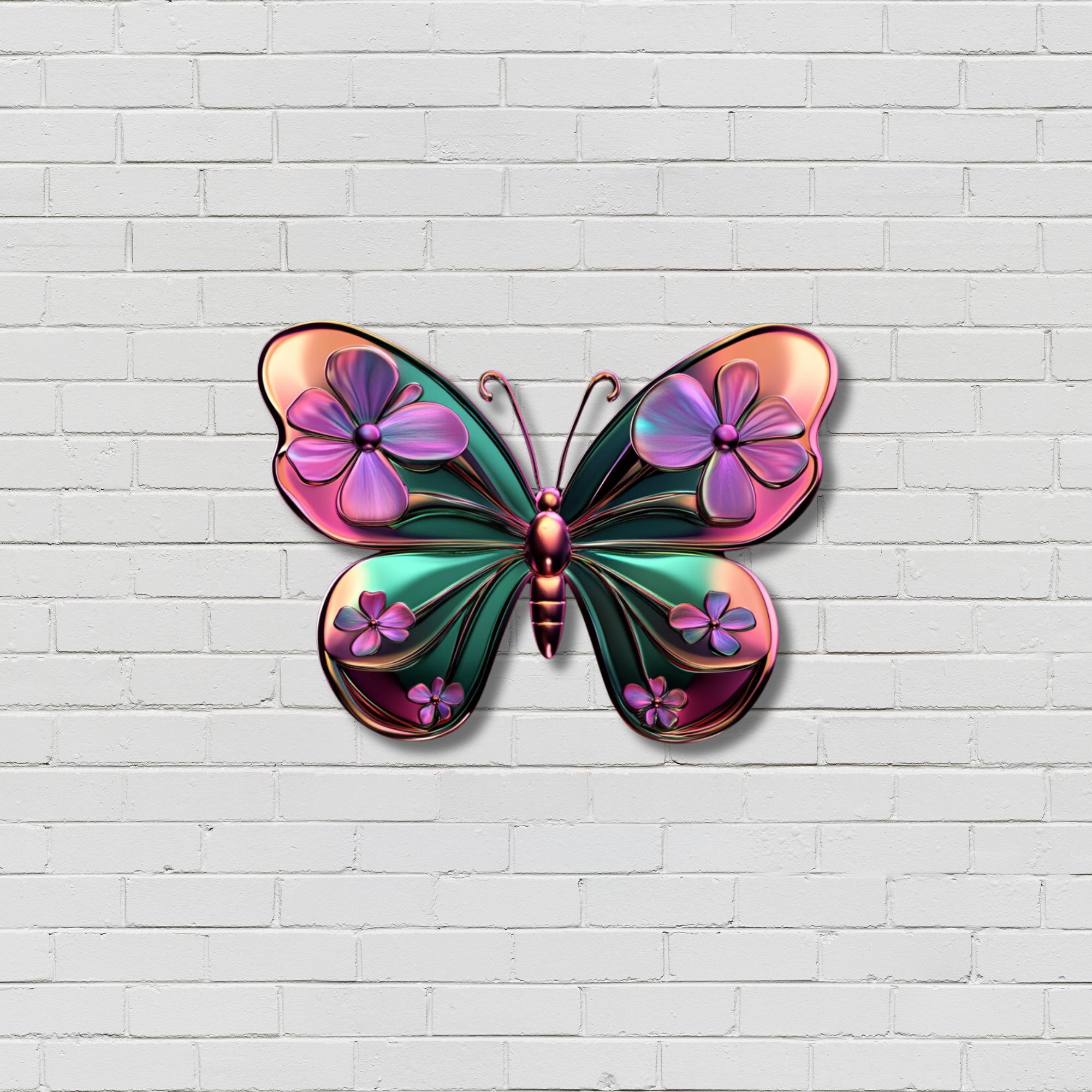 Metall-Blechschild 'Bestäuber' – Kolibri, Schmetterling & Biene, 30x40 Cm, Retro-Wanddekoration Für Garten & Wohnung