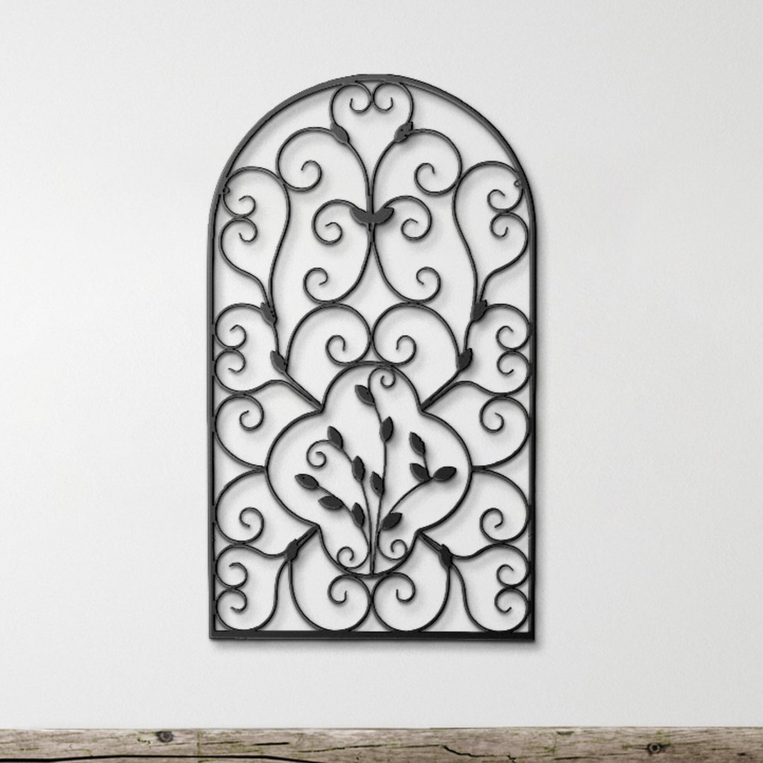 Metal Arch Wall Art, Spanish Metal Decor, Retro Arch Metal Sign, Rustic Wall Hanging Sign
