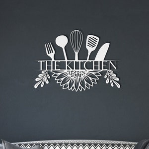 Custom Kitchen Metal Sign, Kitchen Sign Decor, Personalized Metal Sign ...